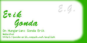 erik gonda business card